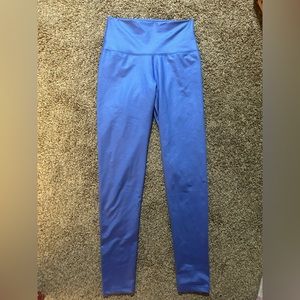 blue aerie, american eagle “chill, play, move” leggings